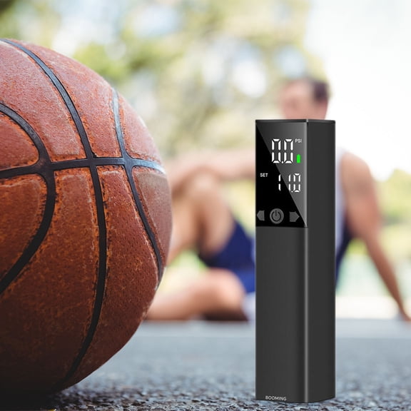 Portable Tire Inflator, Smart One-Click Air Compressor Pump With Precision Pressure Gauge, LED Emergency Light And USB Charging Function For Car, Motorcycle, Bicycle And Sports Equipment