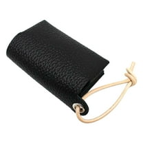 Portable Tissue Storage Bag Black,Pocket Tissue Holder | Travel Tissue | Reusable Travel Tissue | Leather Tissue | Facial Paper Storage Case | Compact Travel Tissue Case for Handbags Purses & Car