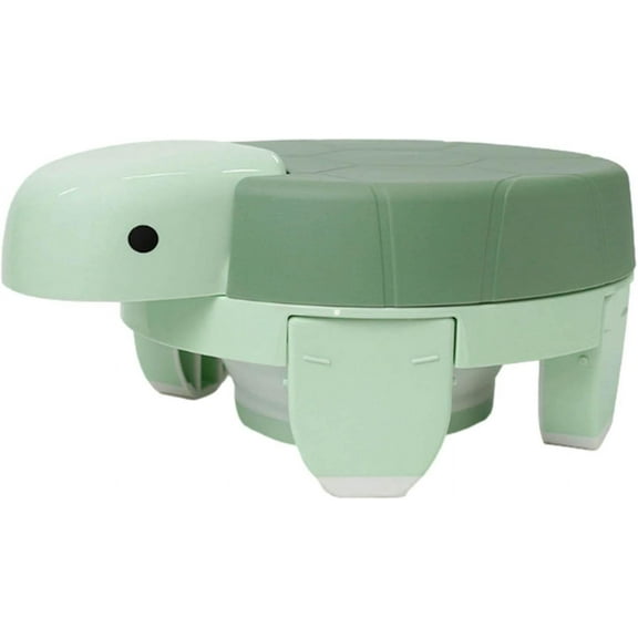 Portable Toddler Potty Turtle Shape - Foldable Travel Potty Toilet Chair for Kids, Portable Training Potty for Travel, Car, Camping, Park, Indoor, Outdoor