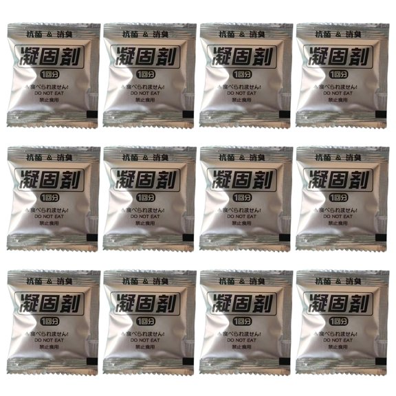 Portable Toilet Liquid Solidifier, 24pcs Toilet Gel Powder, Spill-Proof Solidifier Packets for Outdoor RV