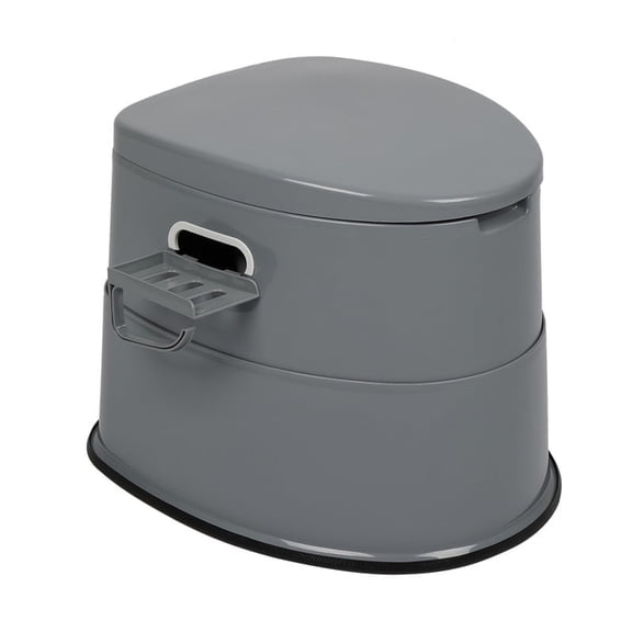 Portable Toilet with Non-slip Mat Grey for Camping Outdoor Waterproof Travel Folding Toilet,Camping Potty for Home/Camping/Boat/Hiking/Long Trips/Beach Use