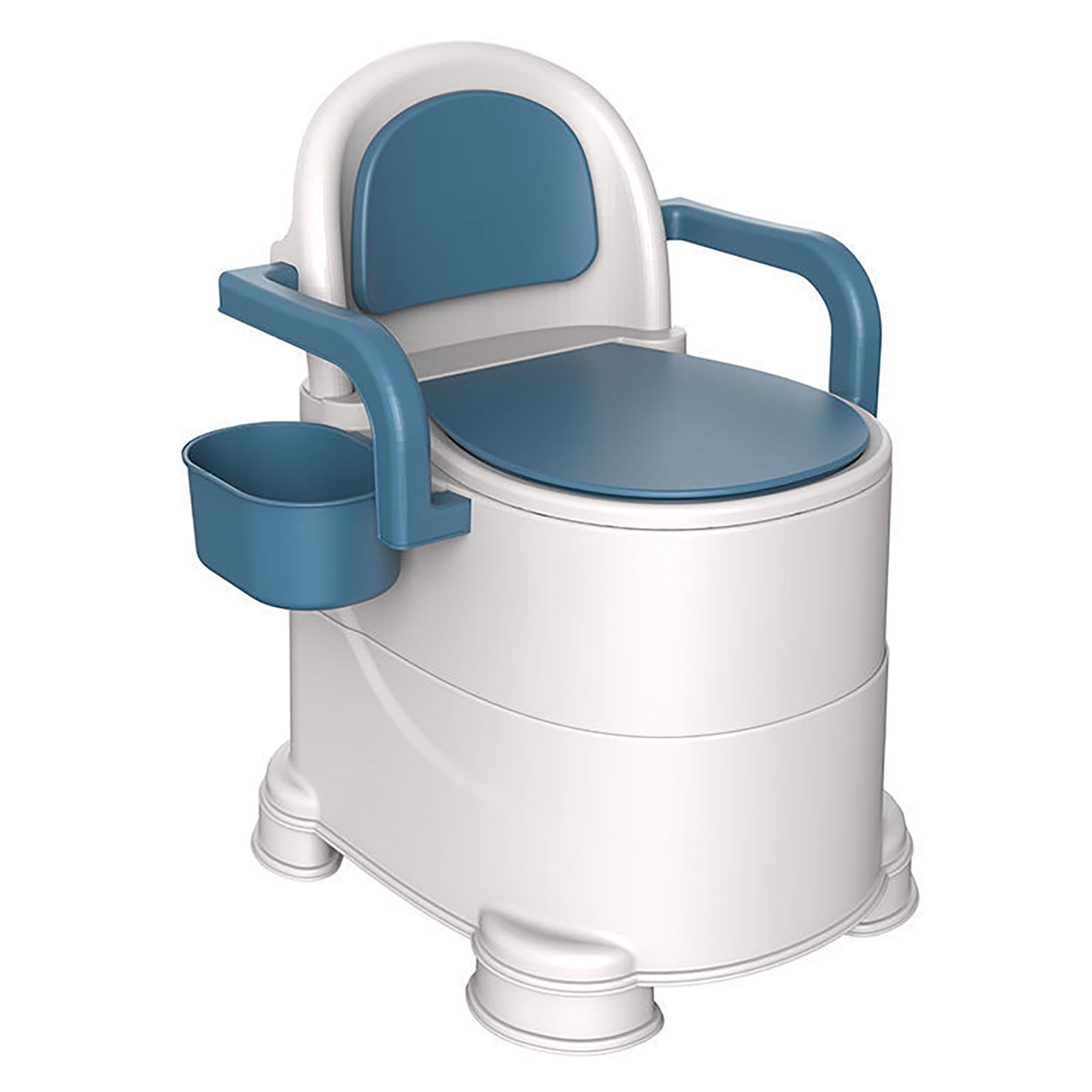 Portable Toilet, Odor Prevention Comfortable Sitting Indoor Commode