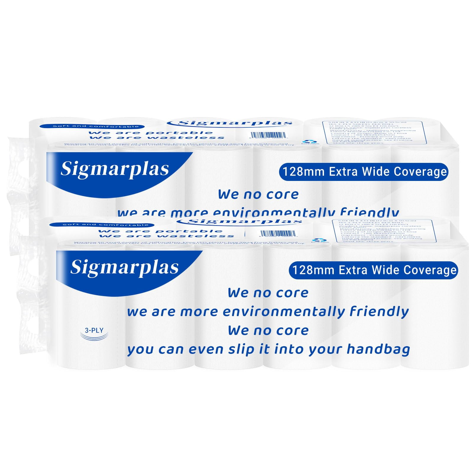 Portable Toilet Paper for Travel, HYZ01 Coreless Toilet Paper, Camping ...