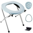 thumbnail image 1 of Portable Toilet Seat, Collapsible Commode with Waste Bags, Compact Toilet for Indoor Outdoor Camping Fishing Driving Hiking, 1 of 5