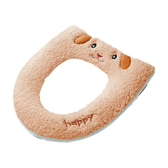 Portable Toilet Seat Cushion Qwtwty Button Toilet Cover Household Winter Thick Toilet Mat Toilet Cover Universal Toilet Ring Pad
