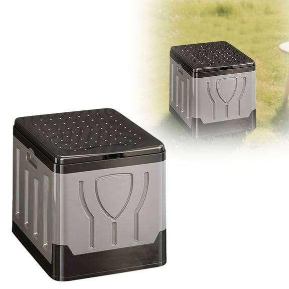 Portable Toilet for Adults - 11.5"x14" Emergency Camping Potty with Waste Bags & Hardener - Foldable Travel Toilet for Car, Truck, Tent & Road Trips