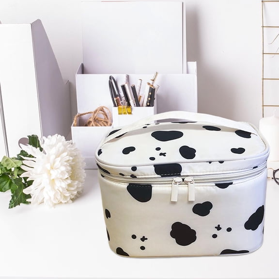 Portable Toiletry Bag Pouch Travel Organizer Wash Organizer Storage Makeup Bag Travel Bag for Personal Travel Essentials Trip Girls Adults Style A