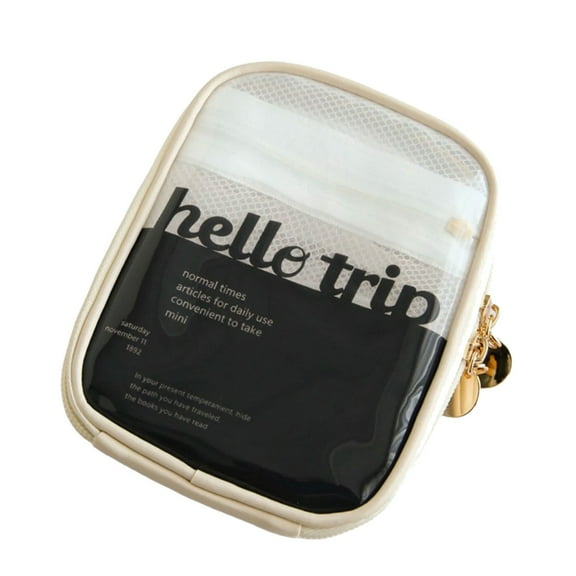 Portable Toiletry Organizers Bag Waterproof PVC Materials with Clear Designs for Easy Access and Neat Storage
