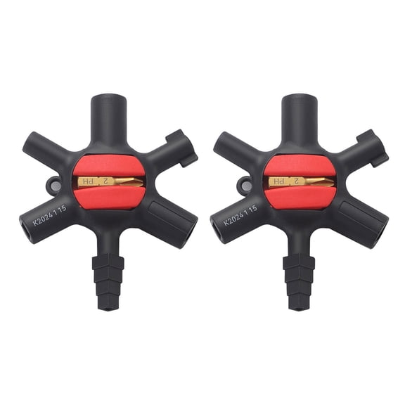 Portable Tool 9 Functions Essential Heads Multifunctional Switchgear Key For Electricians And Home Maintenance