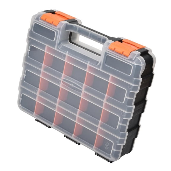 Portable Tool Box Double Side Tools Box Screw Holder Case Sorting Box for Screws Small Hardware Parts