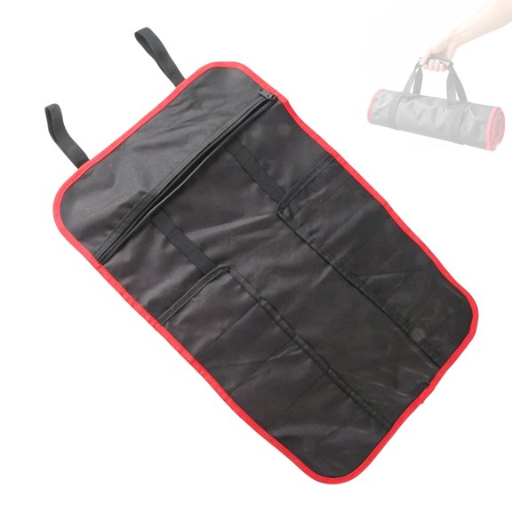 Portable Tool Wrap Bag Wear-Resistant Cloth Multi Pocket Hand Tool Storage for Repair, Installation, and Maintenance