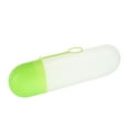 thumbnail image 1 of Portable Toothbrush Case Traveling Toothbrush Holders Case Plastic Green Clear 7.87"x2.36"x1.38", 1 of 6