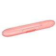 thumbnail image 1 of Portable Toothbrush Cases Traveling Toothbrush Holders Case Plastic Red 8.46"x1.18"x1.14", 1 of 7