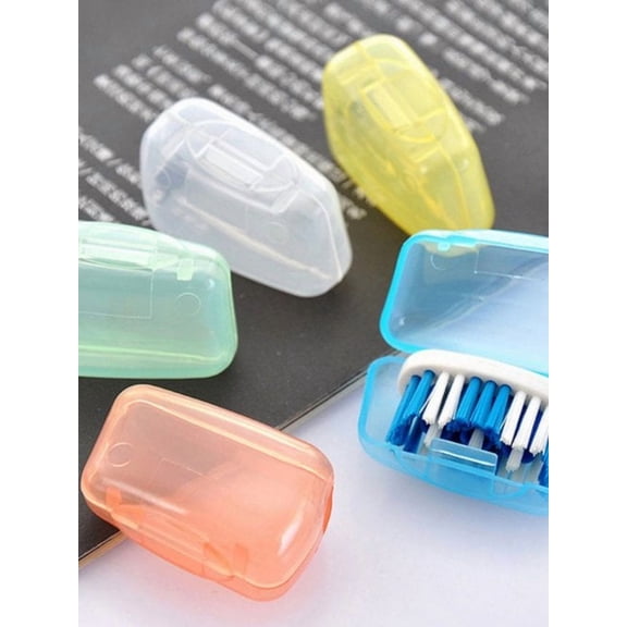 Portable Toothbrush Cover Holder Brush Cap Case Dust Proof Toothbrush Protector for Travel, Business, Camping, School, Home