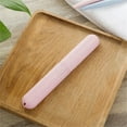 thumbnail image 1 of Portable Toothbrush Holder Case for Travel with Vent Holes Compact Hygienic Storage Box 1 CountforHome Cleaning(Pink),Ccwuwei, 1 of 8
