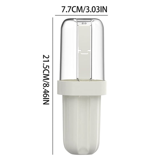 Portable Toothbrush Travel Case - Compact Storage Box with Folding Handle and Wash Cup Function, Ideal for Camping and Daily Use