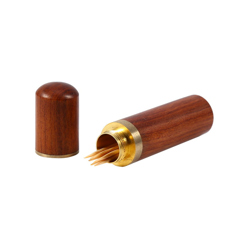 High-End Home Portable Press-Type Toothpick Holder, Pocket Toothpick Tube