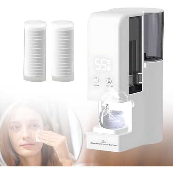 Portable Towel Steamer & Warmer, 500ml Water Tank, Whisper-Quiet, Water-Resistant, 55°C Constant Temperature, Ready to Use, Includes 40 Towels for Spa & Home