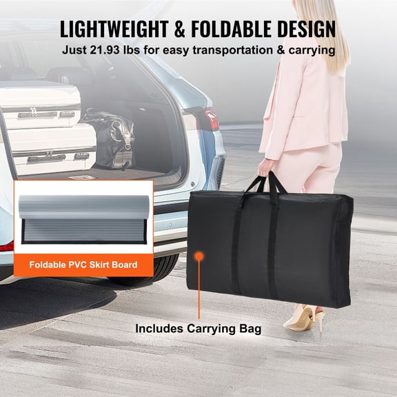 Portable Tradeshow Podium Table 35.43 x 19.29 x 37.01 Inch Display Exhibition Counter Stand Booth Fair with Wall Foldable Promotion Retail Bar Table Pop Up Podium Counter with Carrying Bag