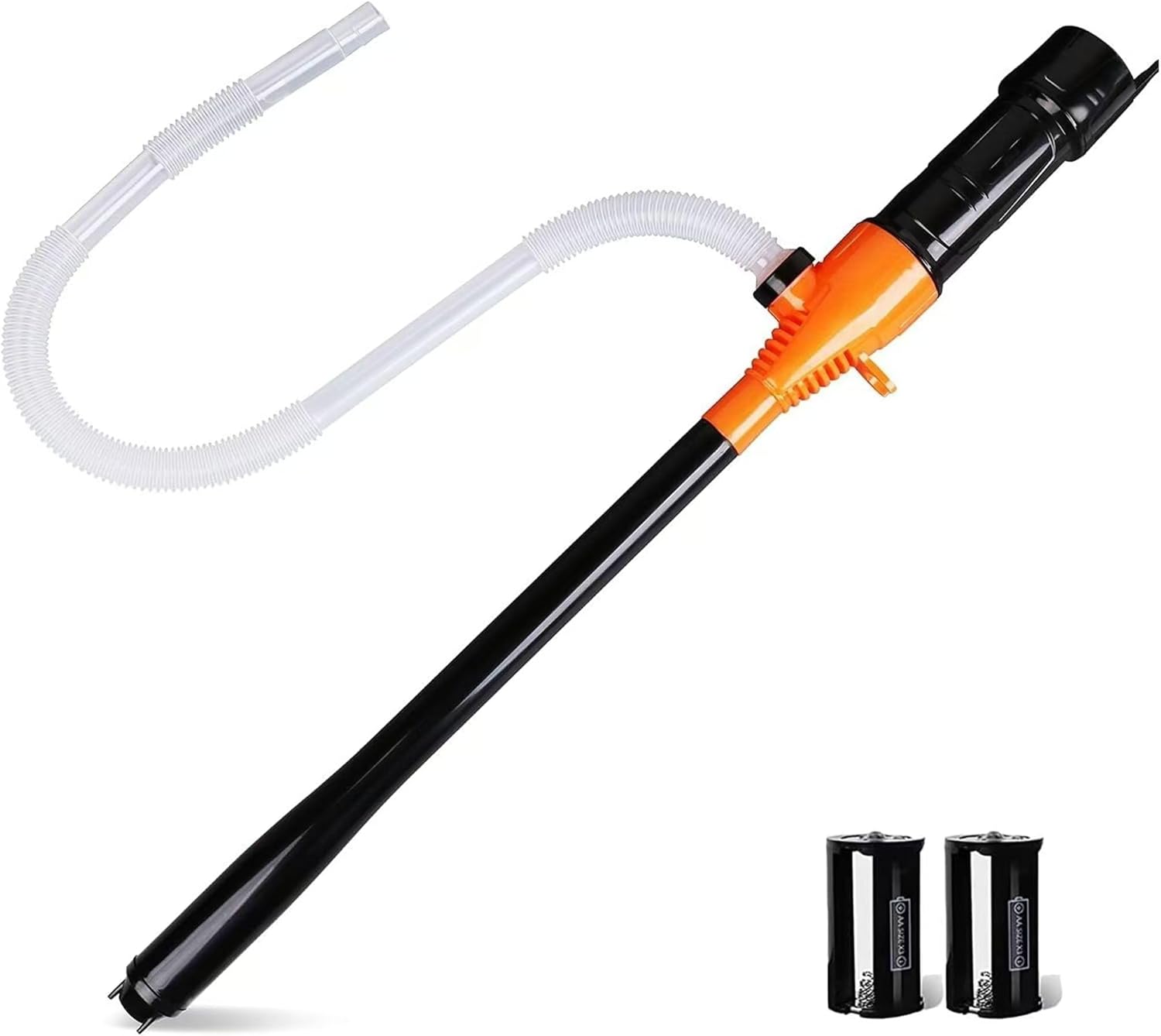 Portable Transfer Pump Battery Operated Electric Siphon Pump for Gas Fuel Diesel Transfer 3.5GPM Flow Oil Extractor - Ideal Gasoline Transfer Pump Easy to Use Hand Fuel Pump