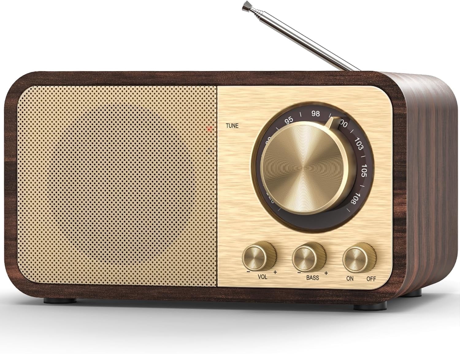 Portable Transistor Radio, Retro Bluetooth FM Radio, Rechargeable ...