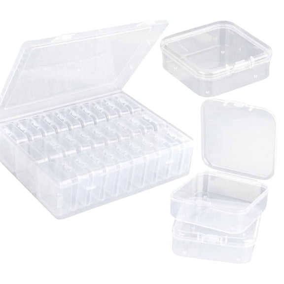 Portable Transparent Craft Organiser Case For Handmade Beads Buttons Knitting Accessories Management Box