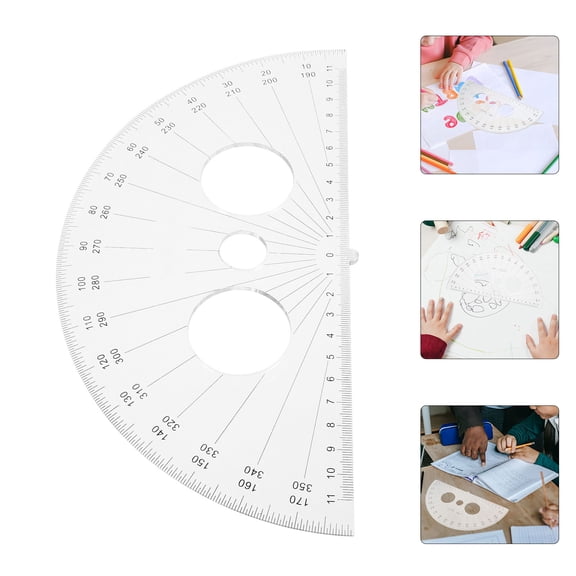 UPGRATOR Multi Function Plastic Protractor for Measuring and Drawing Applications