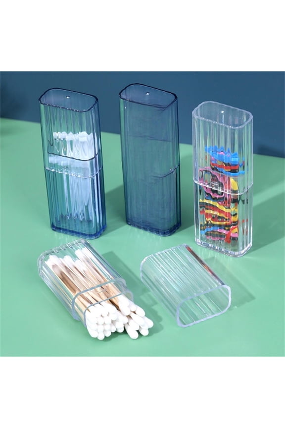 Portable Transparent Storage Box Travel Organizer Case for Toiletries Accessories
