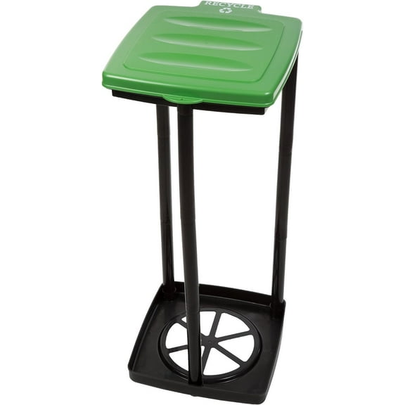 Portable Trash Bag Holder- Collapsible Trashcan for Garbage and Indoor / Outdoor Use By Wakeman Outdoors -Ideal for Camping Recycling and more (Green)