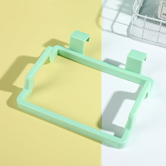 Portable Trash Bag Holder Door Back, Hanging Organizer Garbage Bag Holder, Cabinet Garbage Container, Hanging Garbage Bag Storage Portable Kitchen, Cabinet Plastic Trash Bag Holder for Kitchen,Green