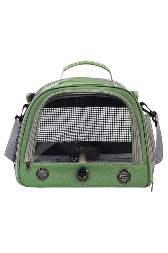 Portable Travel Backpack with Feeder Cups and for Small Birds and Pet Parrots