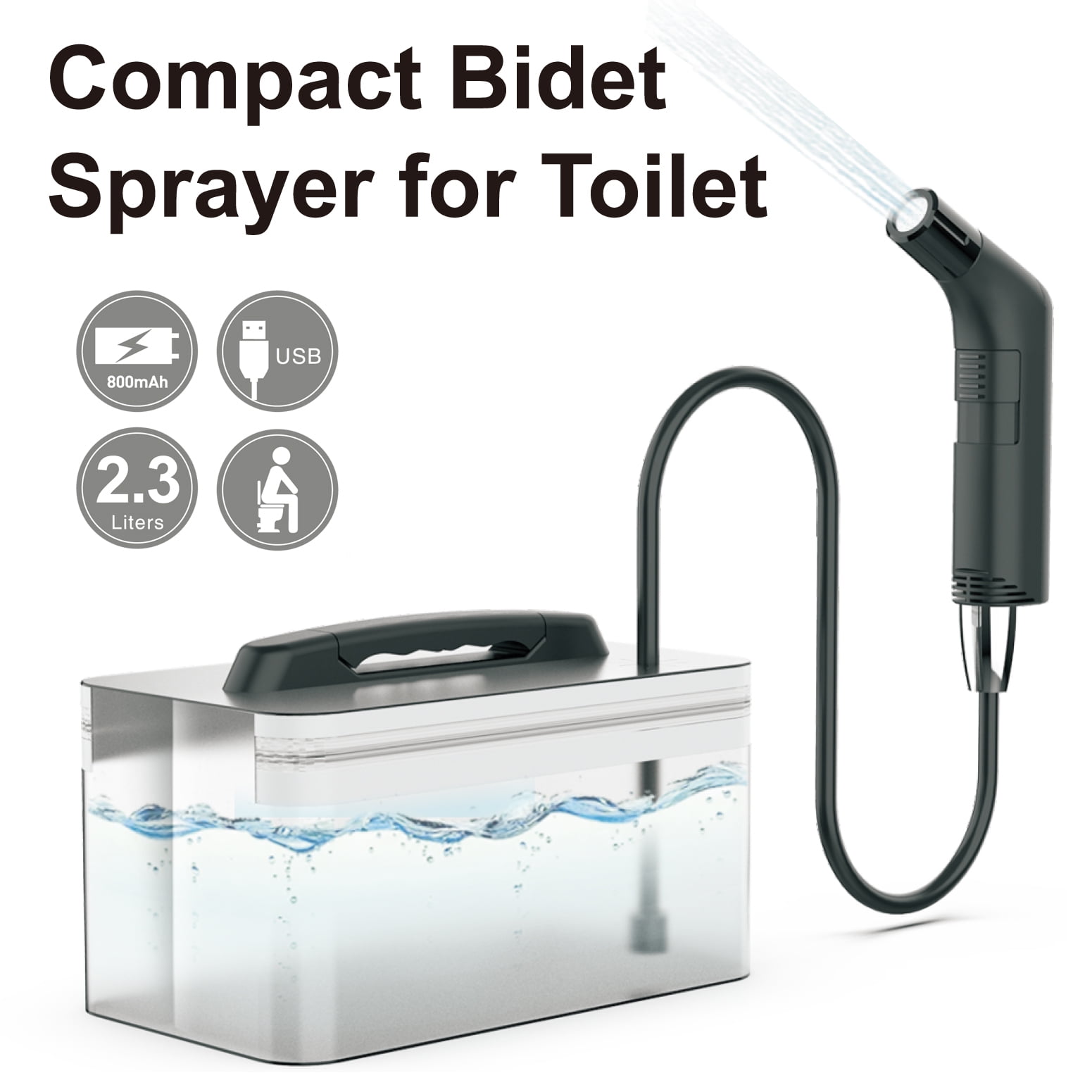 Portable Travel Bidet Electric Rechargeable Handheld Personal Bidet Sprayer for Hygiene Cleaning