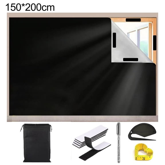 Portable Travel Blackout Curtains Kids Room Bedroom Sunshade Curtains