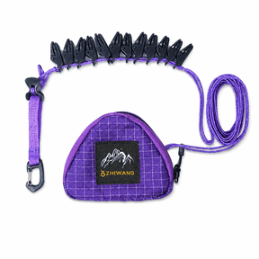Portable Travel Clothesline with Adjustable Rope, Folding Retractable Hanging Line, Windproof Non-Slip Laundry Drying Cord for Camping, Hotel, RV, Hiking and Outdoor Trips