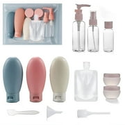 Portable Travel Containers ，13 Pack Travel Bottles Set for Toiletries ，TSA Approved Travel Size Containers BPA