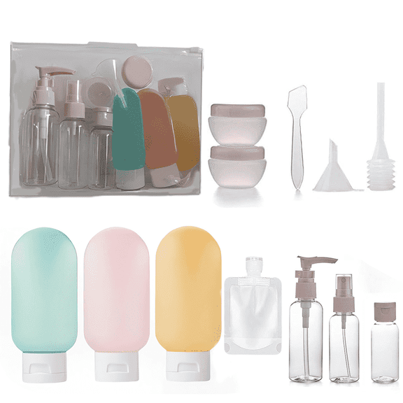 Portable Travel Containers ，13 Pack Travel Bottles Set for Toiletries ，TSA Approved Travel Size Containers BPA
