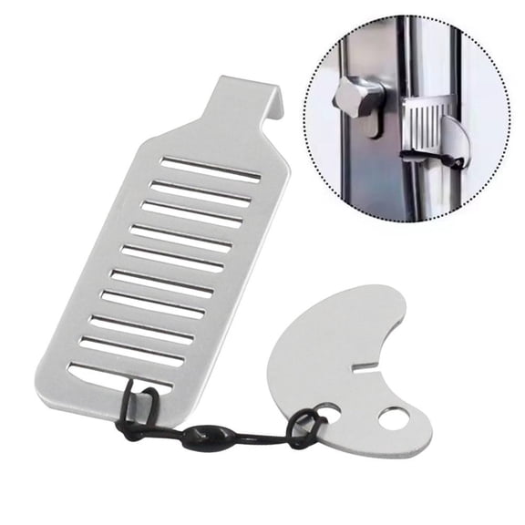 Portable Travel Door Lock 8cm Stainless Steel Security Lock, Punch-Free Hotel Room Lock for Apartments, Dorms & Motels