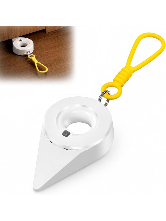 Portable Travel Door Stopper, Compact Door Security Device, with Keychain Lanyard, Fits 0.30.9 in Door Gaps, Mini Door Wedge for Hotels, Apartments, Dorms and Home.