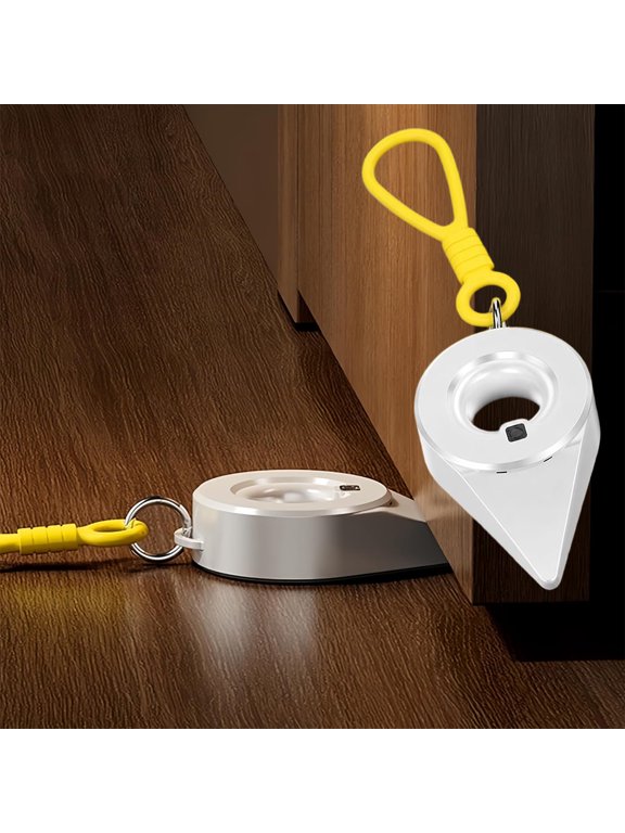 Portable Travel Door Stopper Security Device, for 0.3-0.9in Bottom f Door Stoppers for Bottom of Door Keychain Design Mini Travel Door Lock for Hotel Home Apartment (0.7-2.4cm)(1)