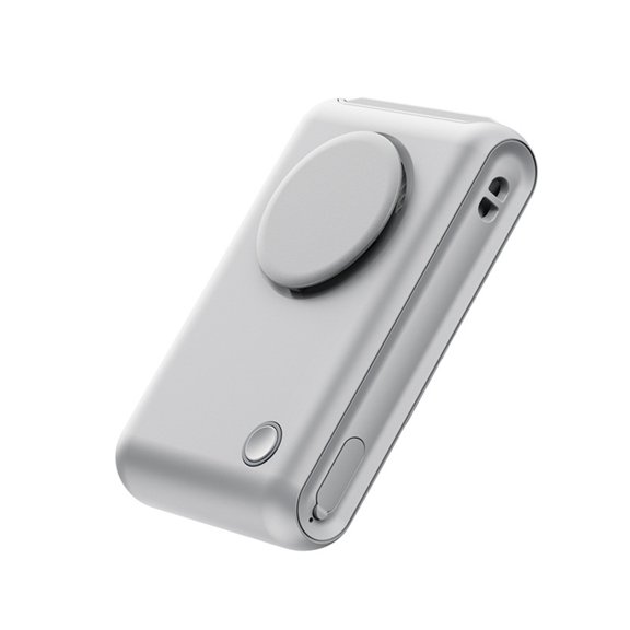 Portable Travel Fan USB Neck Hanging Small Fan with Back Clip Rechargeable Belt Fan ABS Texture Perfect for Own Cooling