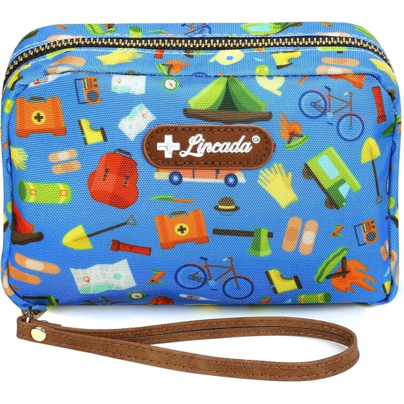 Portable Travel First Aid Kit for Kids and Adults, 143 Pieces All-Purpose Emergency Home, Car, Diaper Bag, Survival, Camping, Hiking, More