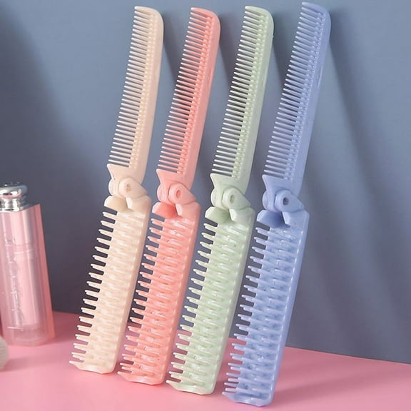 Portable Travel Foldable Hair Comb Brush Massage Hair Comb Hairdressing Tools