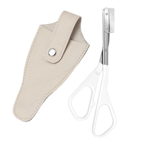 Portable Travel Friendly Eyebrow Shaping Set with Anti Scratch Cutter and Comb Precise Scissors and Comb