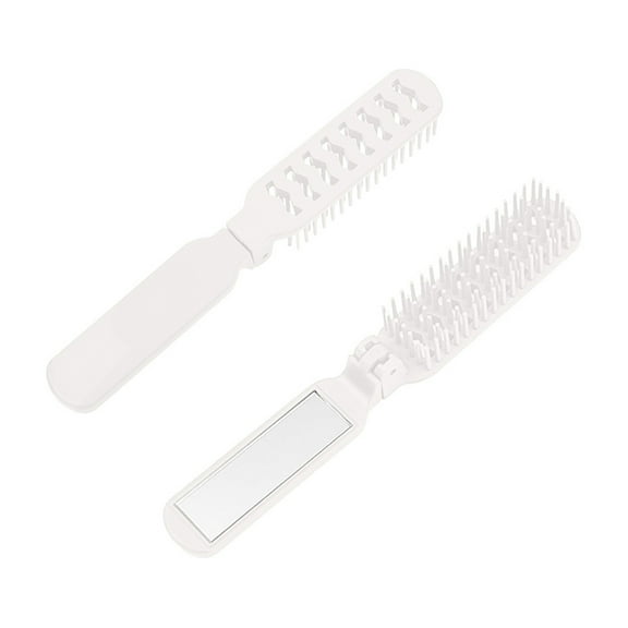 Portable Travel Hair Brush Compact Folding Comb for Thick Curly Hair Ideal for Children and Ladies Long Hair