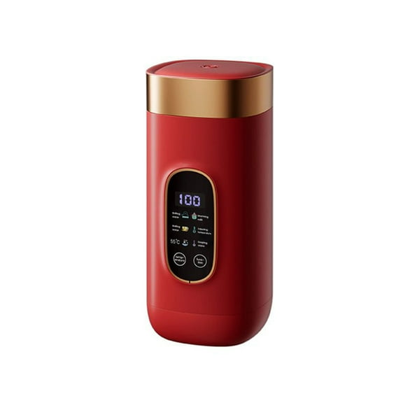 Portable Travel Heating Cup for Water, Tea, Coffee, USB Rechargeable, Temperature Control, Leak-Proof, Insulated, Hot Beverage Warmer for Office, Travel, and Home Use