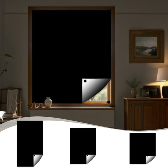 Portable Travel Light Blocking Curtain, Blackout Window Curtain for Home and Hotel, No Drill Easy Attach Curtain for Bedroom and Nursery, Total Darkness Sleep Solution for Shift Workers and Sopatenor