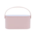 thumbnail image 1 of Portable Travel Makeup Case Cosmetic Organizer Storage Box With LED Lighted Mirror Cover,UBS 1500mAh Rechargeable Battery，Pink, 1 of 6