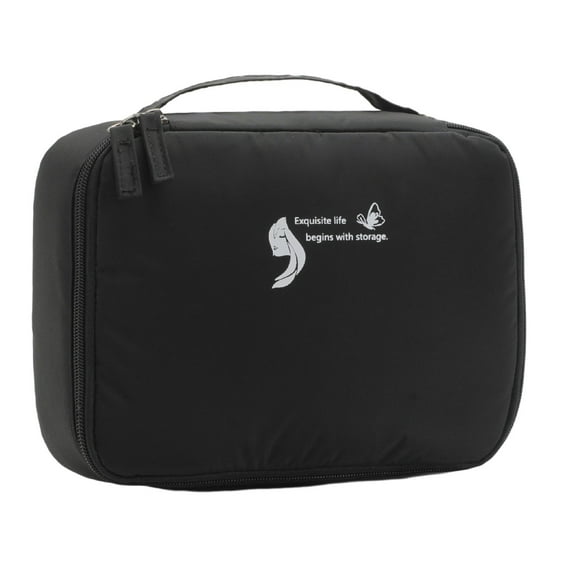 Portable Travel Makeup Storage Bag - Multifunction Cosmetic Organizer for Women and Girls - Ideal Makeup Brushes Train and Accessories