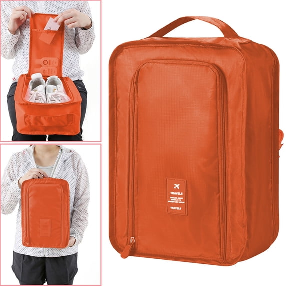Portable Travel Multifunctional Storage Carrying Box Korean Shoes Foldable Shoe Storage Bag Hand Carrying Shoe Organizer, Travel Shoe Organizer, Minimalist Aesthetic Design, Space-saving