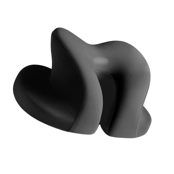 Portable Travel Napping Pillow With Memory Foam Cores Breathable Fabric For Comfortable Sleeping On Airplanes Or Train